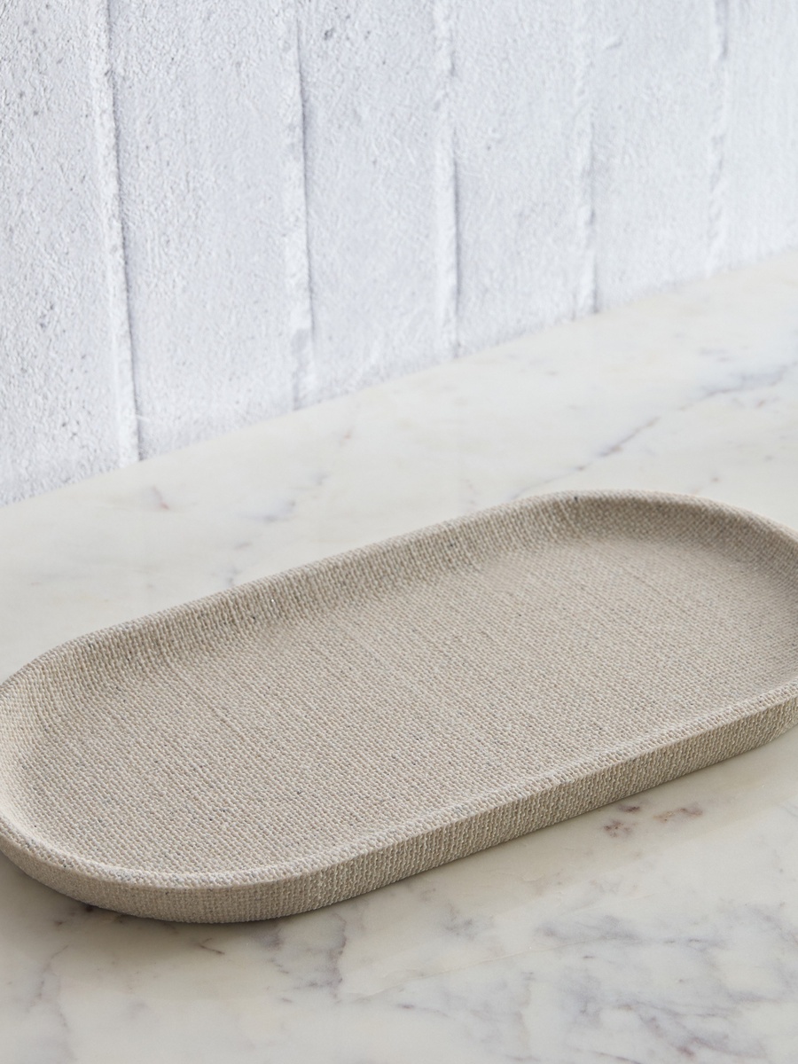 Satin Resin Towel Tray