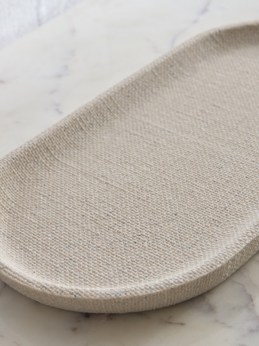 Satin Resin Towel Tray