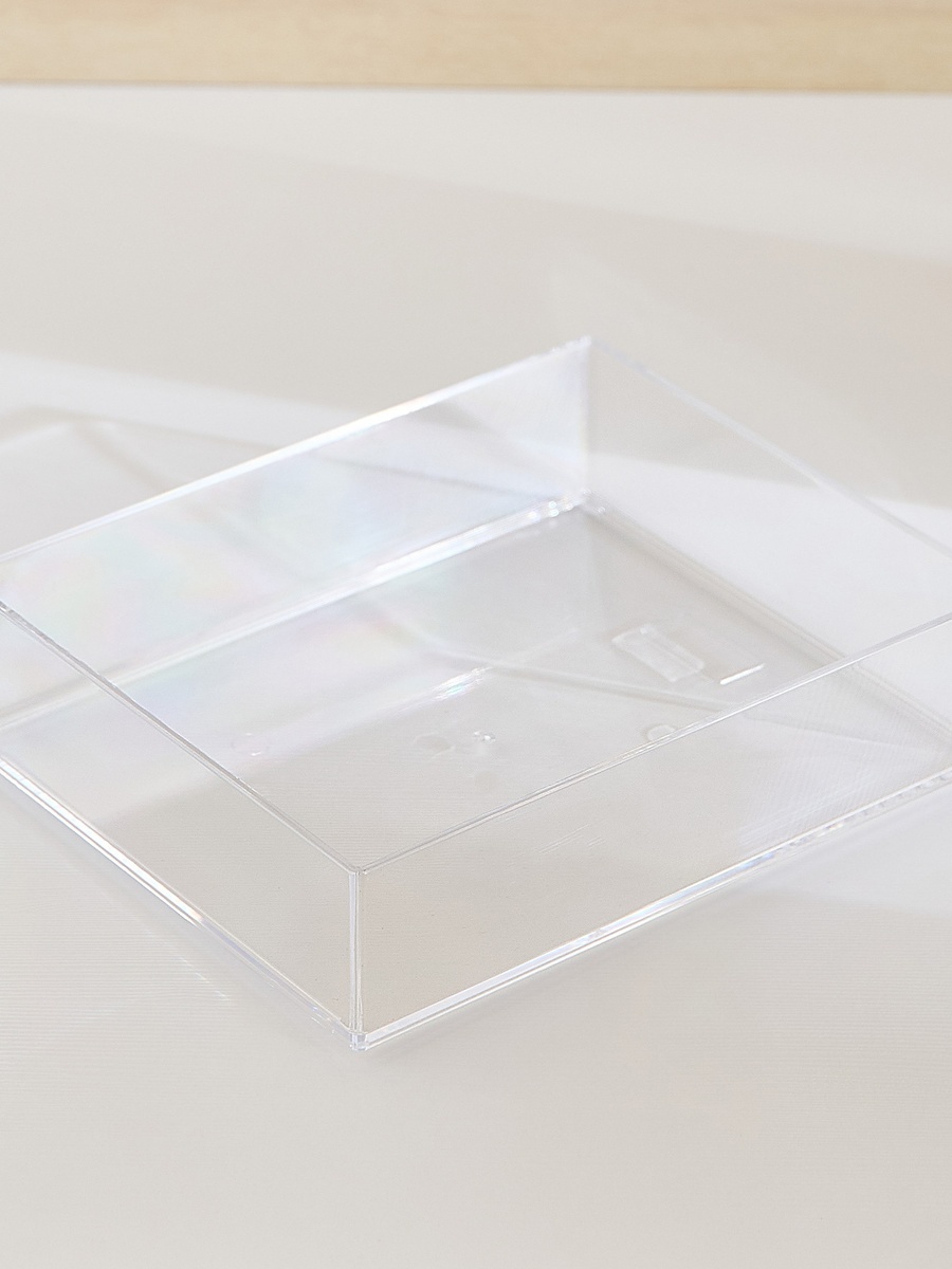 Crystal Stackable Vanity Tray - 15.6x19.1x4.8 cm