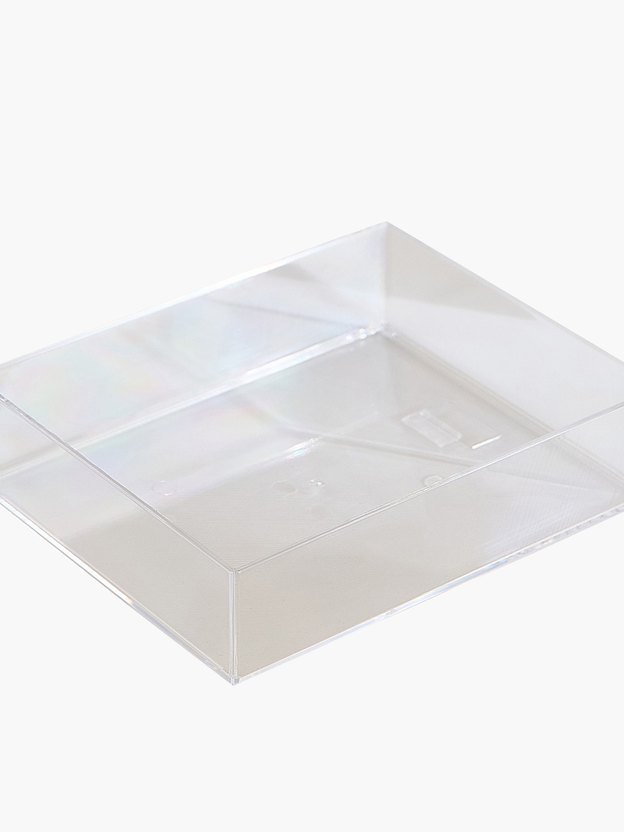 Crystal Stackable Vanity Tray - 15.6x19.1x4.8 cm