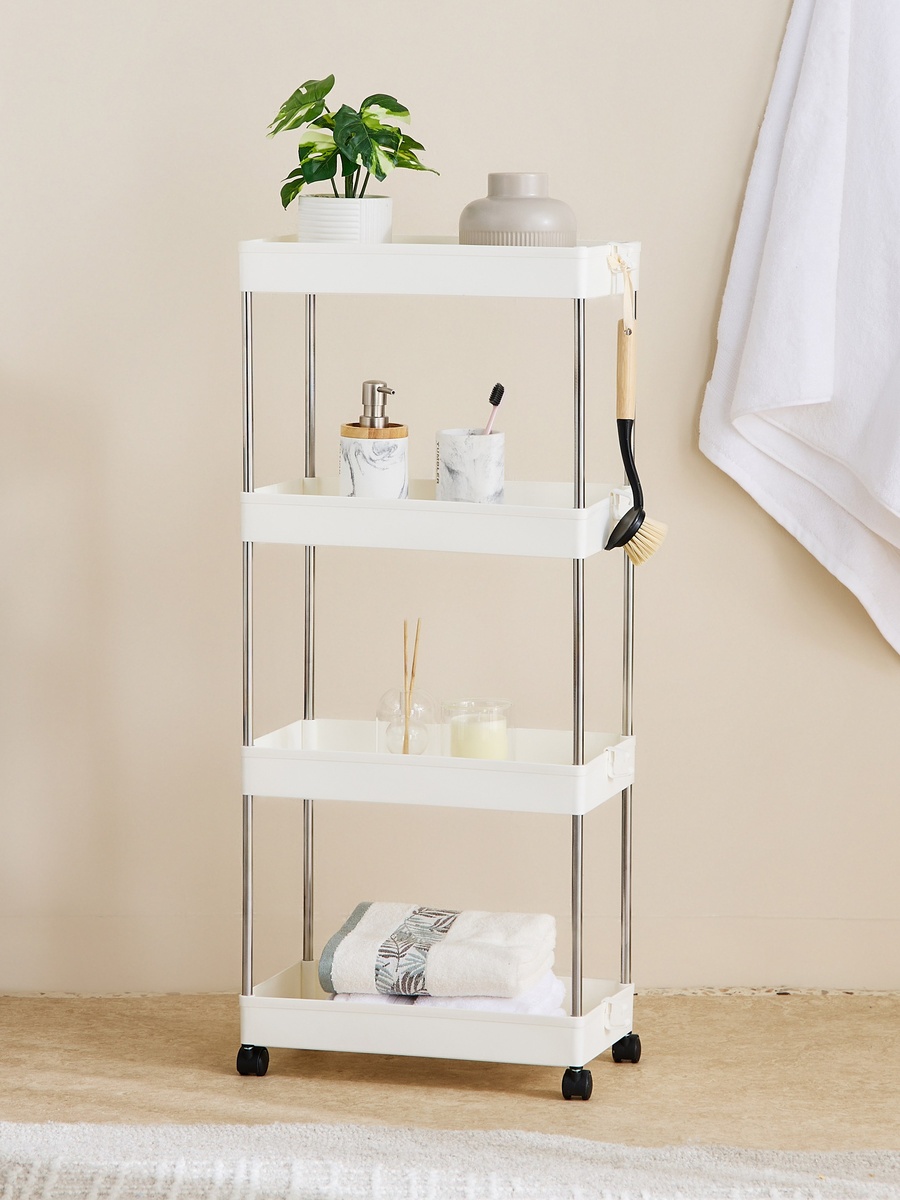 Ovio 4-Tier Storage Trolley - 40x22x86 cm