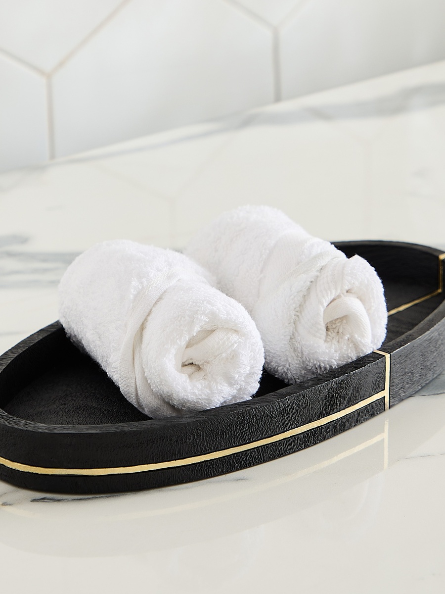 Luxe Resin Towel Tray - 30x2.5x15 cm