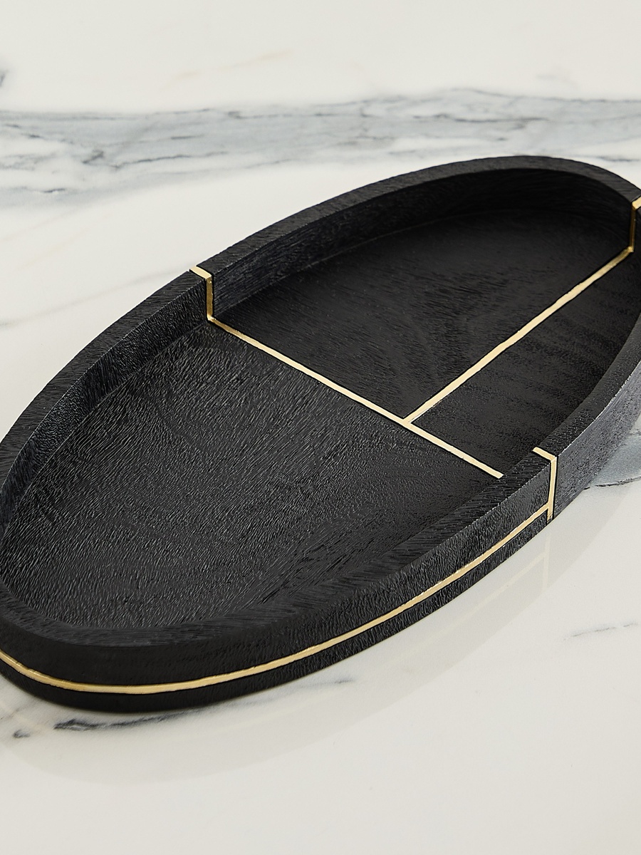 Luxe Resin Towel Tray - 30x2.5x15 cm