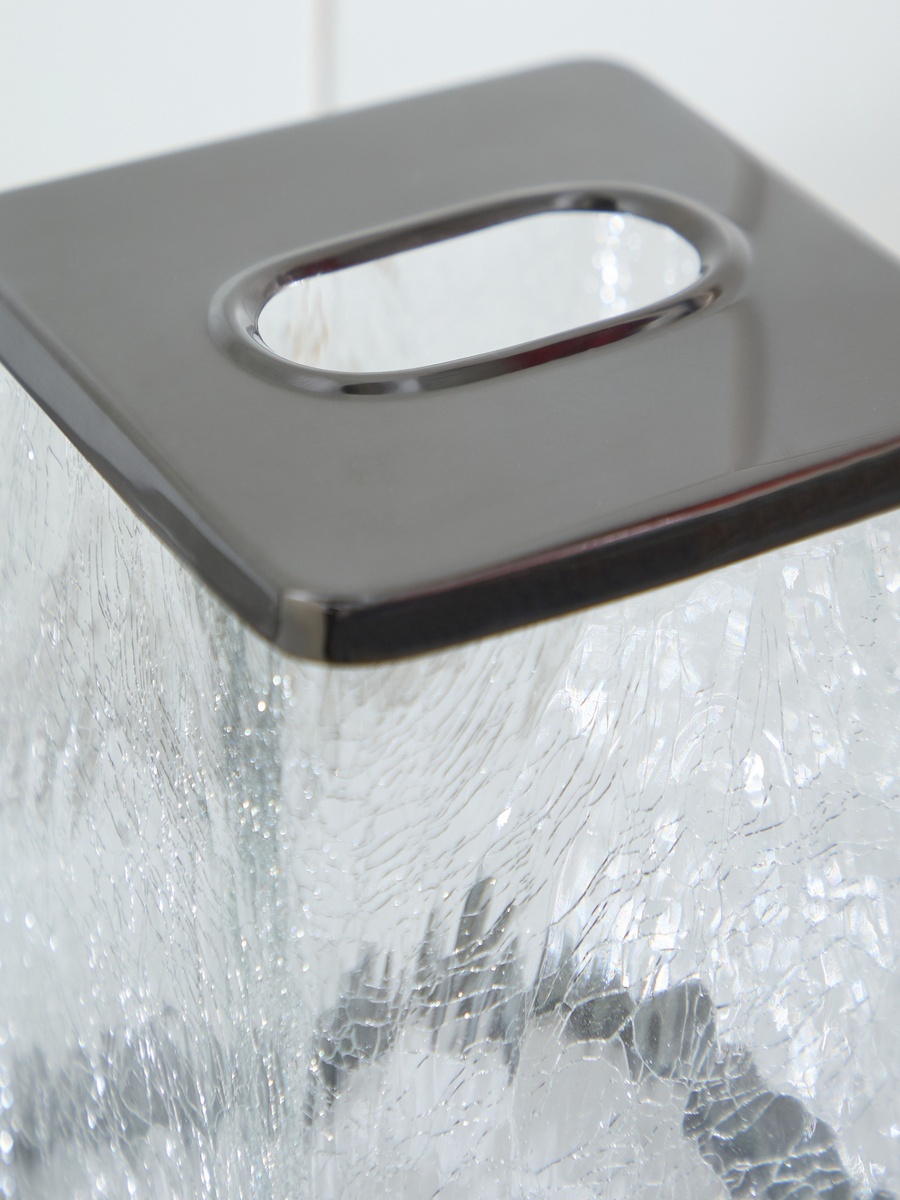 Cristal Glass Tissue Box Holder