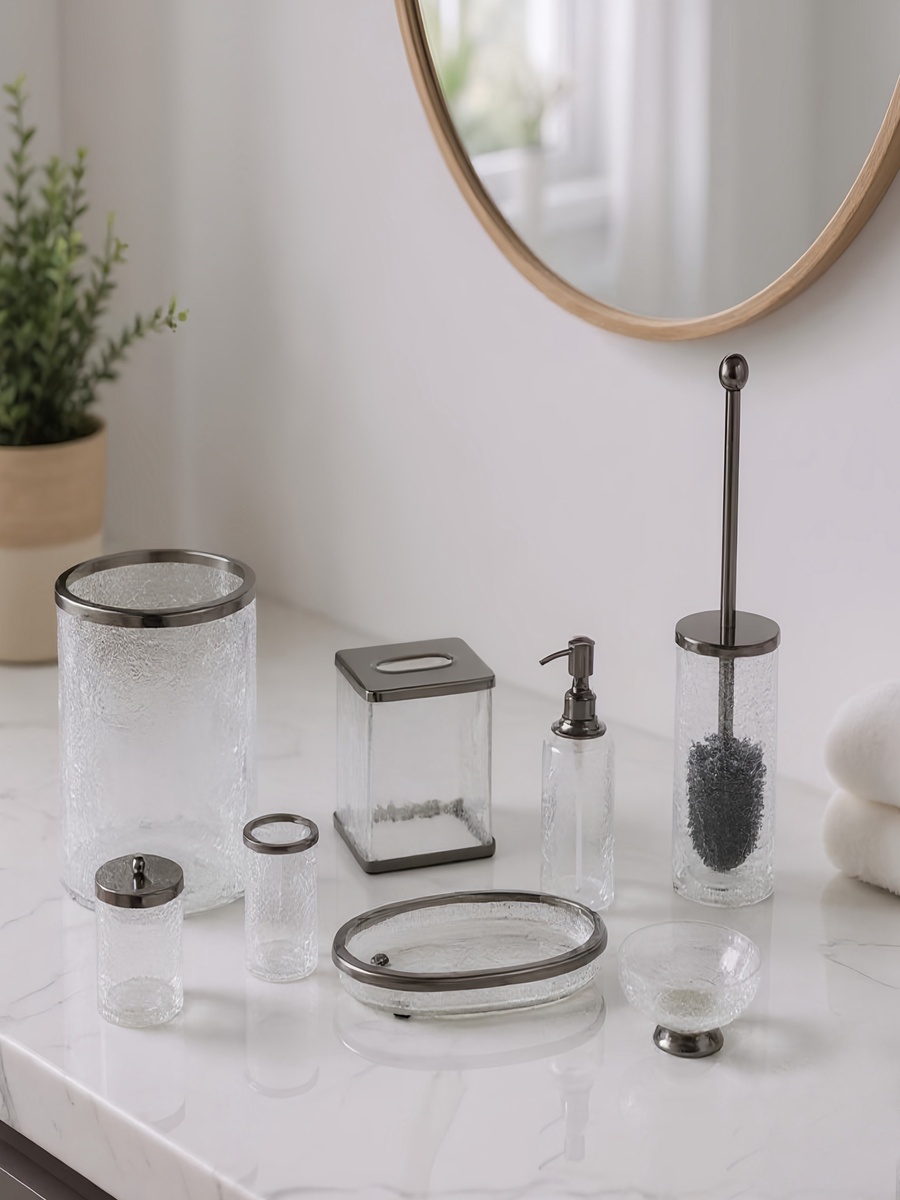 Cristal Glass Tissue Box Holder