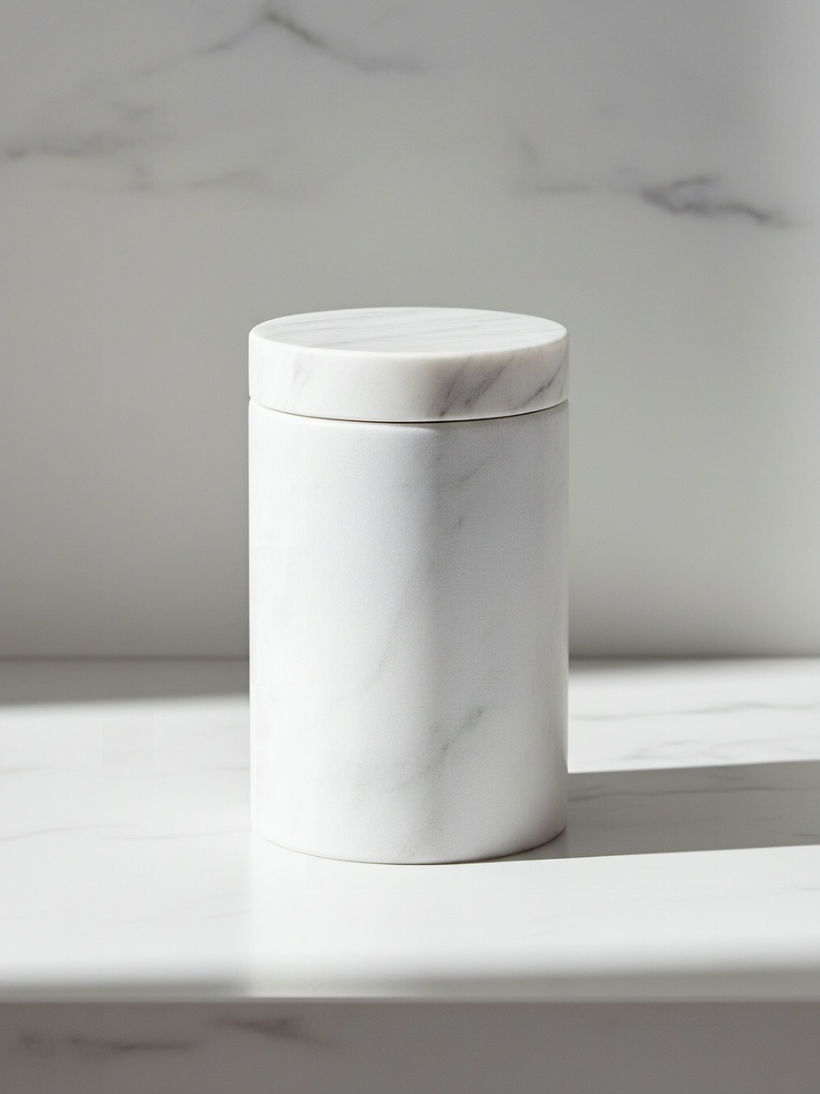 Royal Marble Cotton Jar