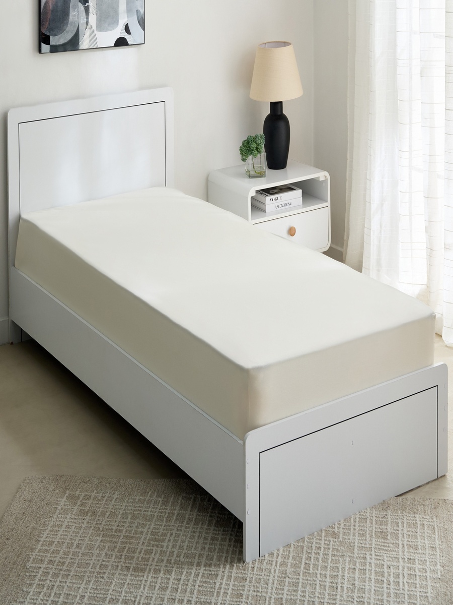 Essential Cotton Single Fitted Sheet - 90x200+36 cm