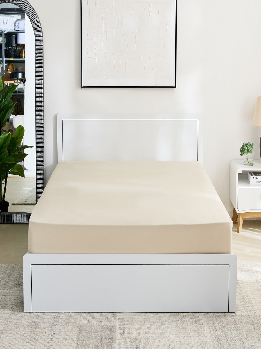 Essential Cotton Olympic Queen Fitted Sheet - 160x200+36 cm