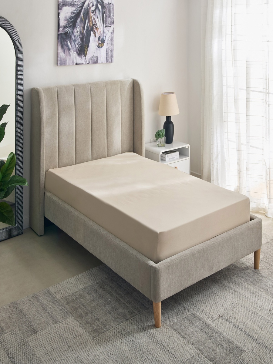 Essential Cotton Double Fitted Sheet - 140x200+36 cm
