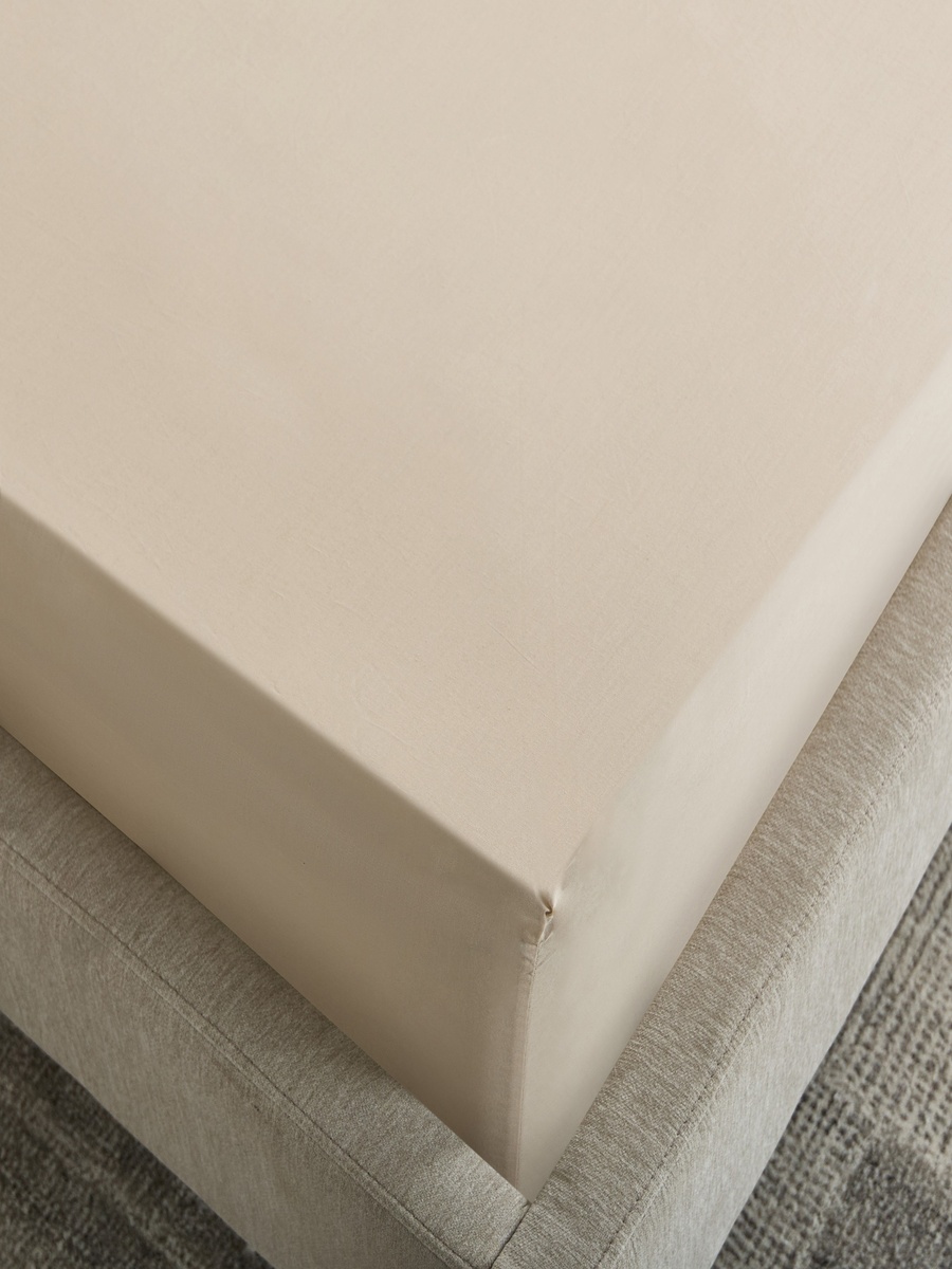 Essential Cotton Double Fitted Sheet - 140x200+36 cm