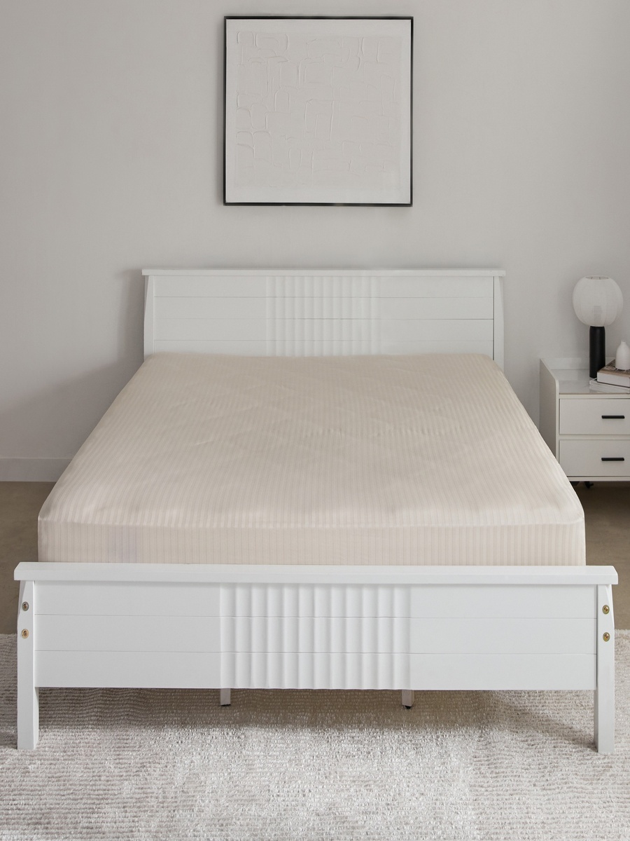 Hamilton Satin Striped King Fitted Sheet - 180x200+36 cm