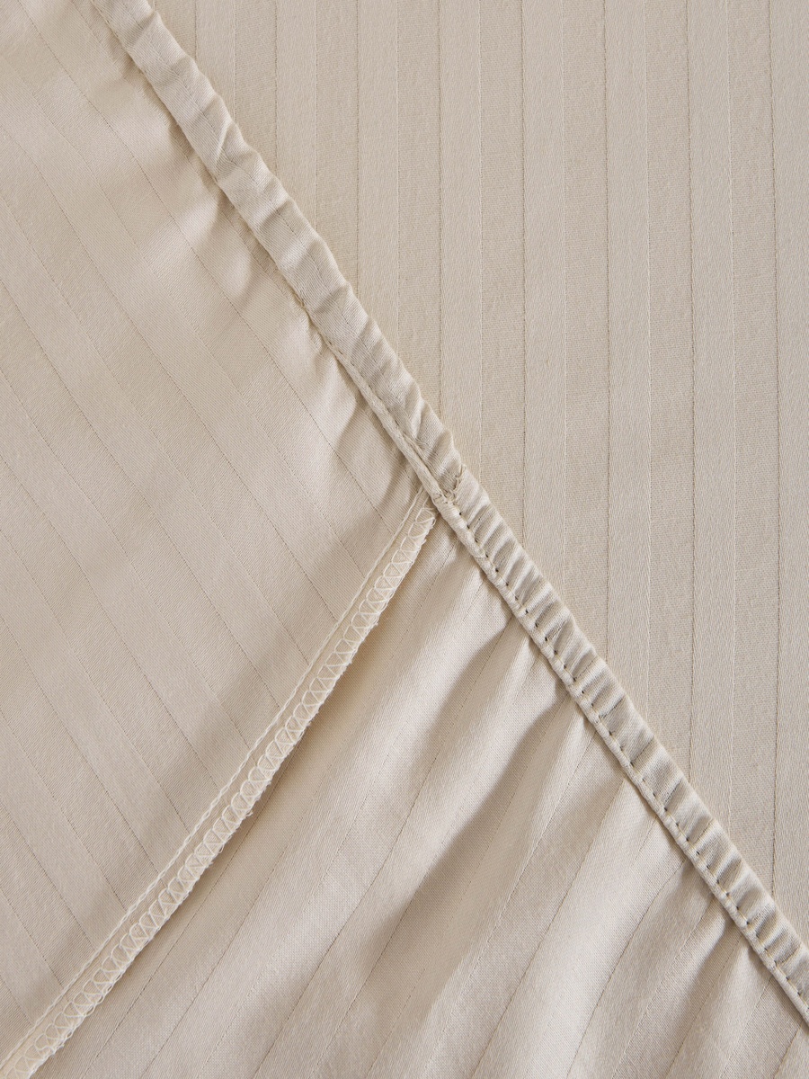 Hamilton Satin Striped King Fitted Sheet - 180x200+36 cm