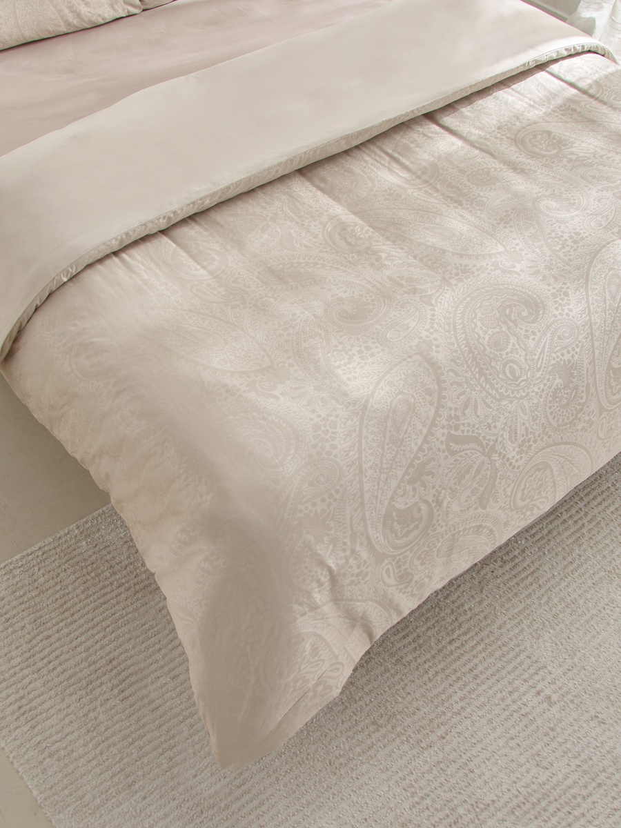 Opulent Luxe Printed 3-Piece Cotton Jacquard Super King Duvet Cover Set - 220x240 cm