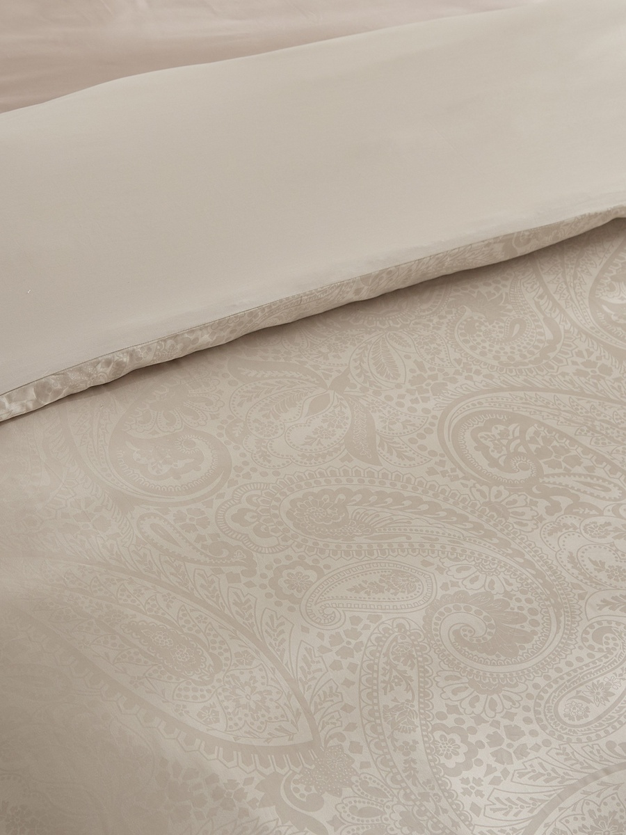 Opulent Luxe Printed 3-Piece Cotton Jacquard Super King Duvet Cover Set - 220x240 cm
