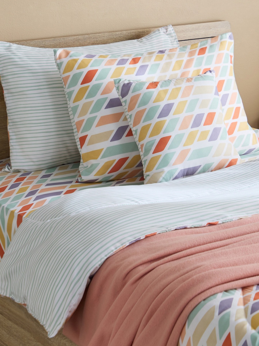 Nora Prism Microfibre Filled Cushion - 40x40 cm