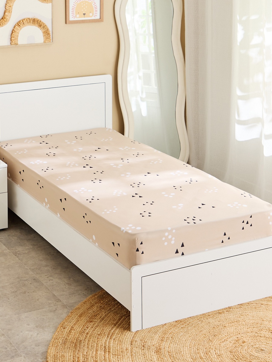 Joy Slumber Safari Single Microfibre Fitted Sheet - 90x200+25 cm