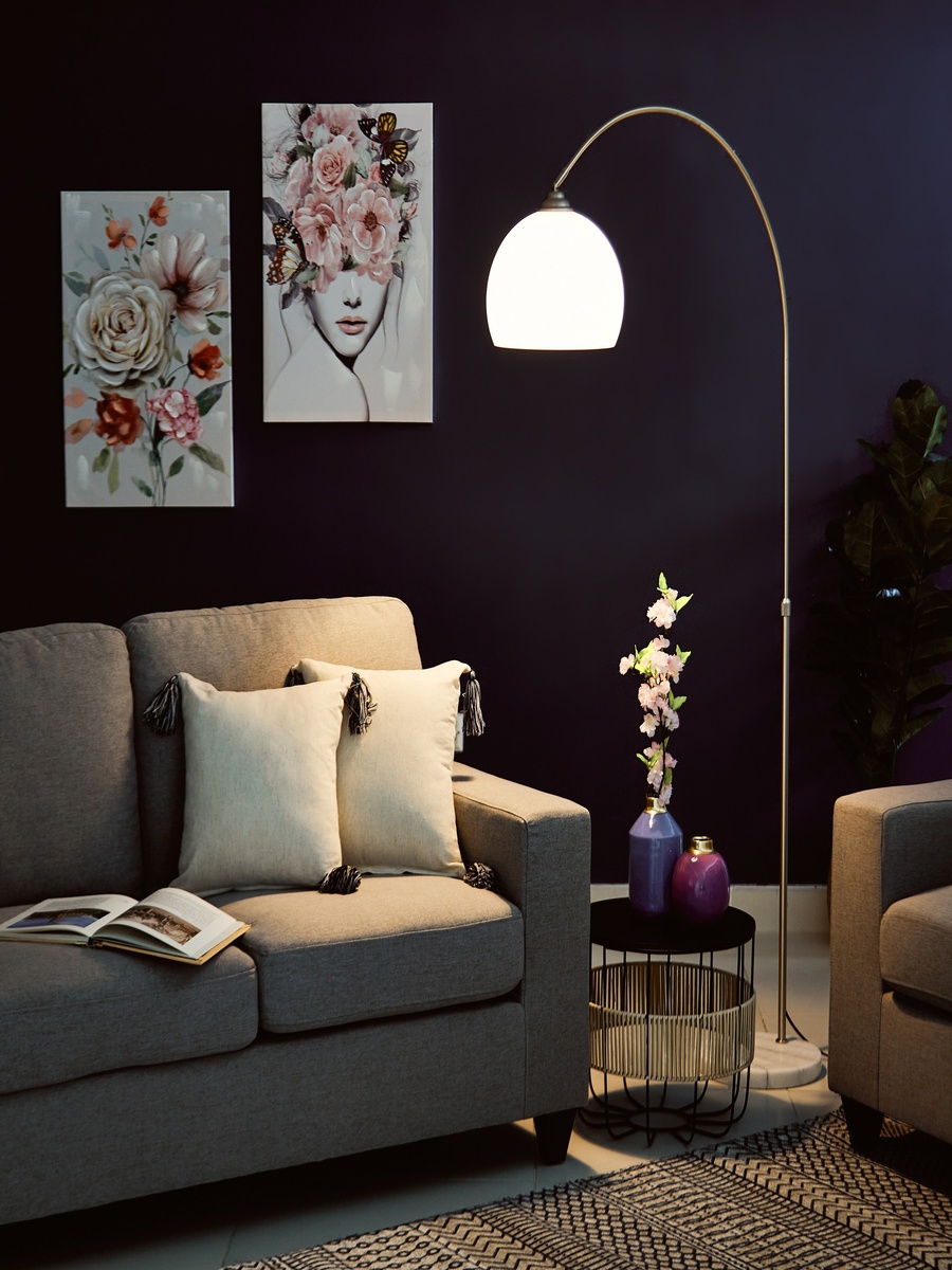 Omega Metal Arc Floor Lamp - 210 cm