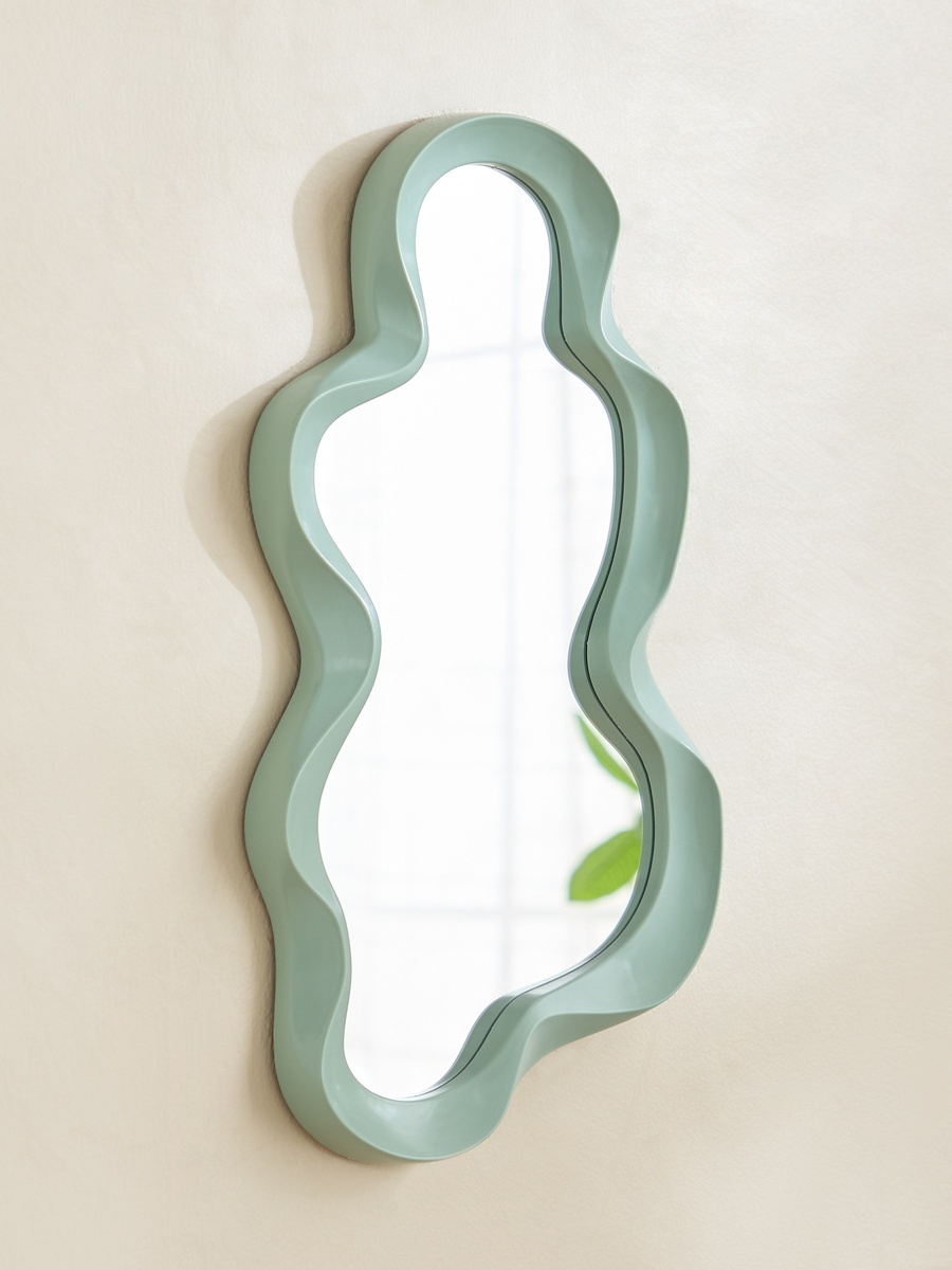 Ebern Abstract Mirror - 23x42x2.2 cm