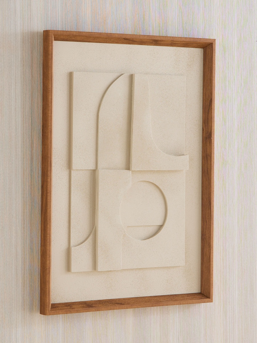 Latigo 3D Framed Foam Board Wall Art Canvas - 50x70x4 cm