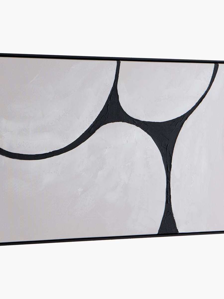 Orson 60% Hand Painted Abstract Framed Canvas Wall Art - 90x3x60 cm