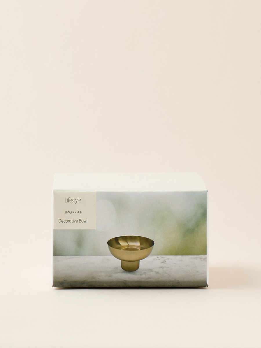 Decorative Metal Footed Bowl
