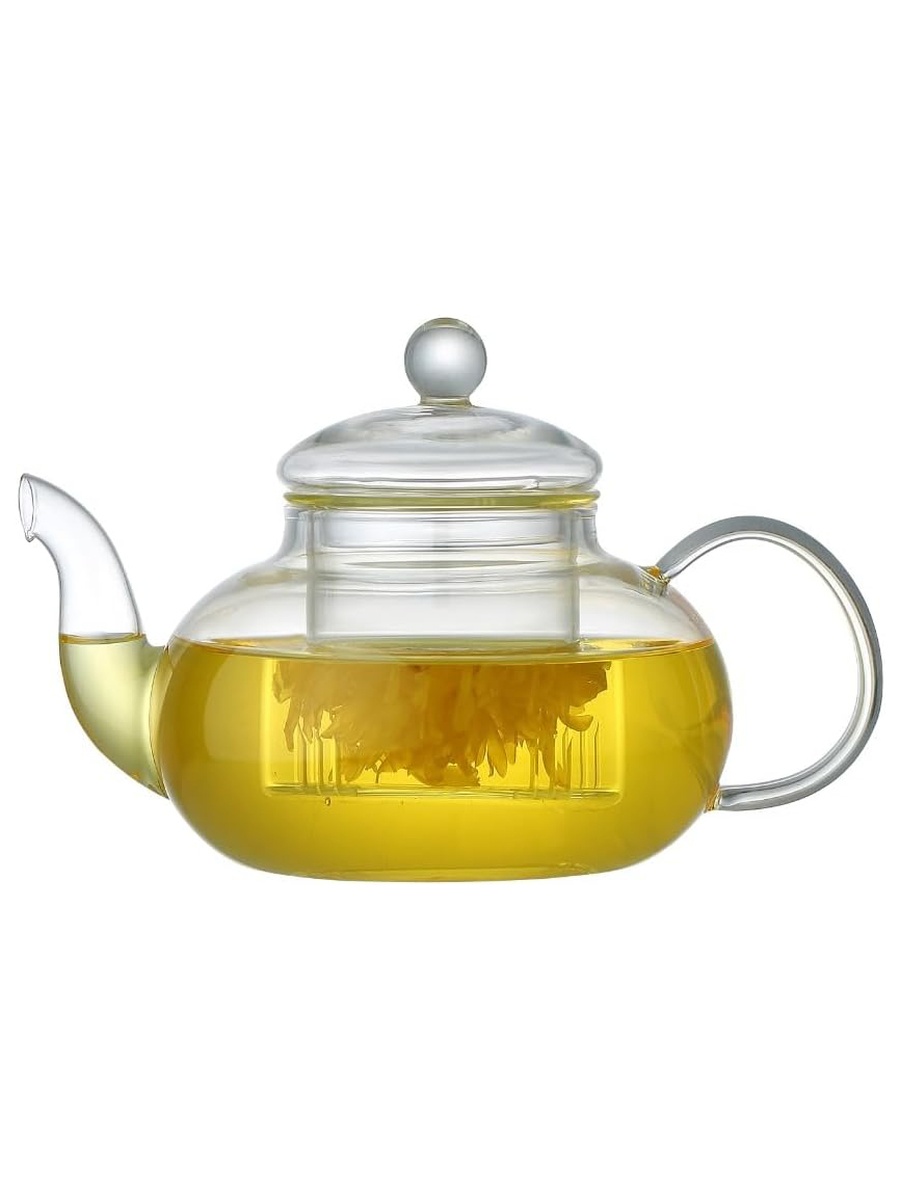 Borosilicate Glass Teapot 1200 ml, Clear