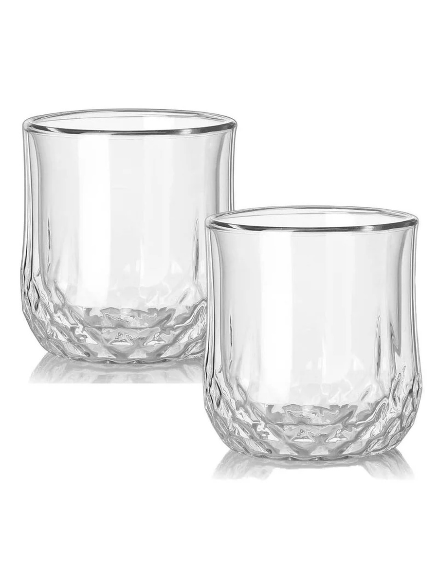 Set of 2 - Double Wall Insulated Stemless Glass 250ml