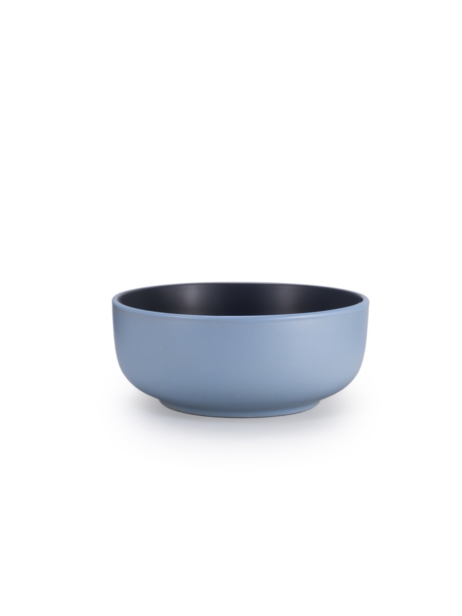 12-PieceShallow Nordic Dinner Set, Elegant Blue