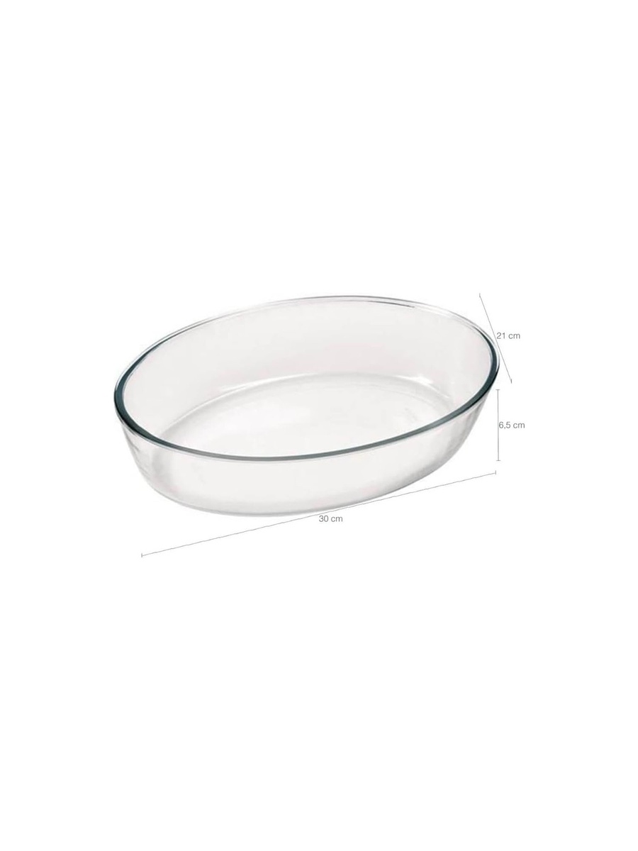 Small Oval Glass Roaster 2.4L