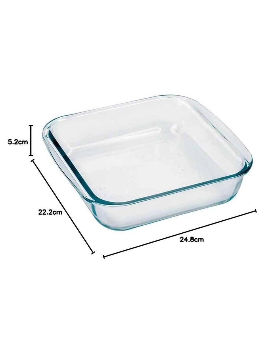 Medium Square Glass Roaster 1.8L