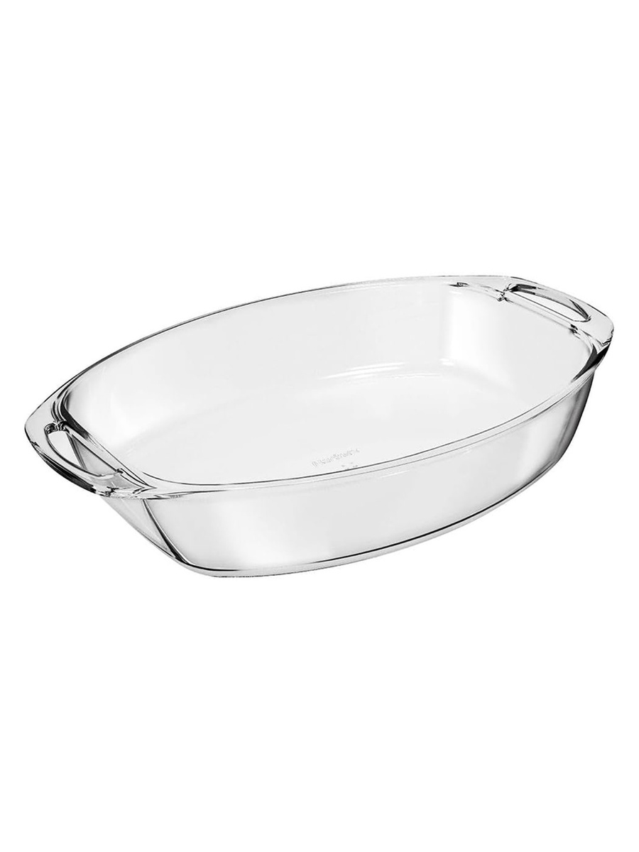Medium Oval Glass Roaster with Handle 3.2L