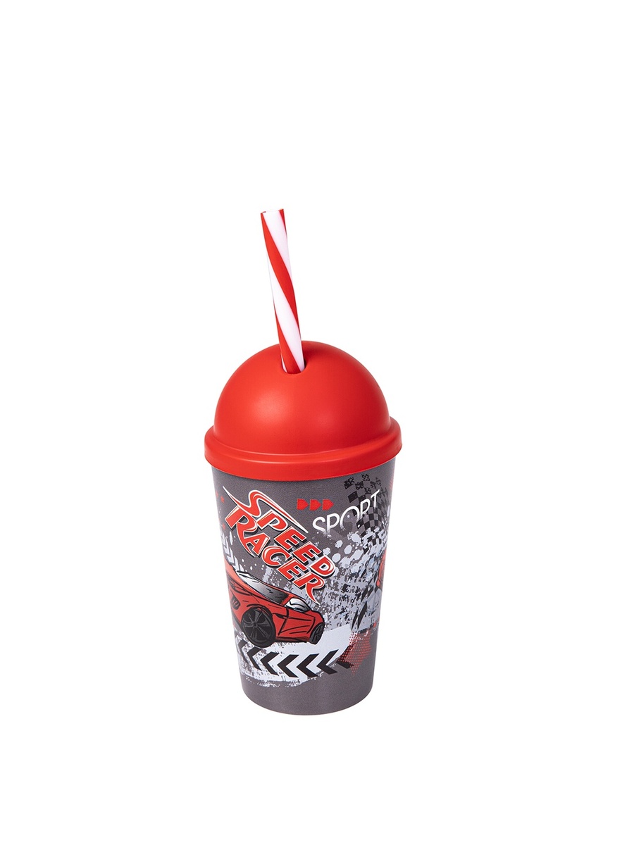 Speed Racer Printed Kids Tumbler with Straw 340ml