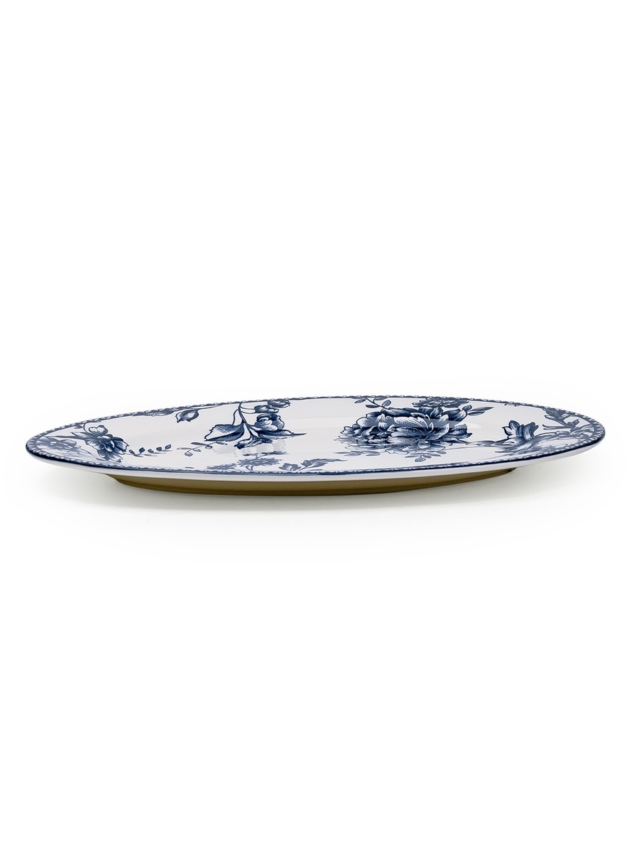 Rhapsody 14.2-Inch Dark Blue Ceramic Oval Platter
