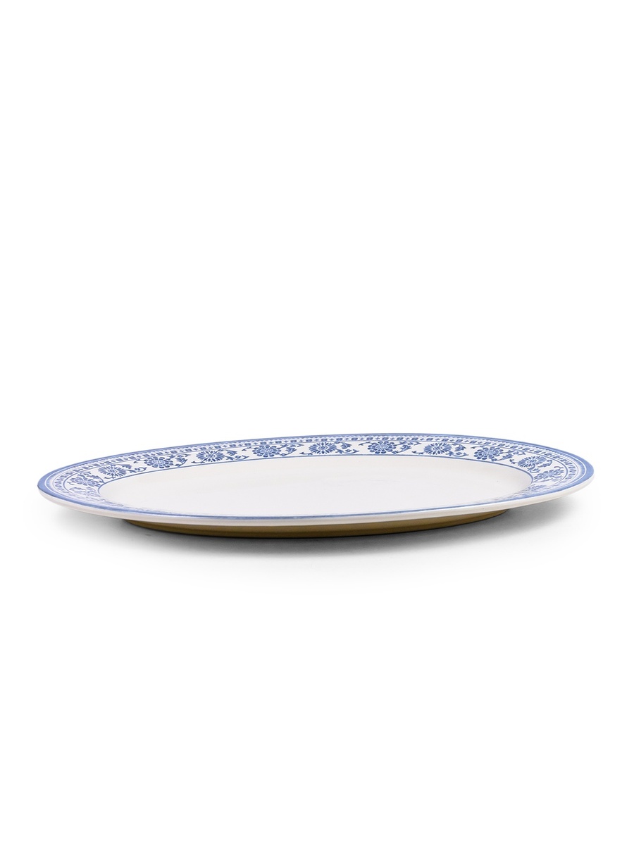 Plethora 14.2 inch Hand-Glazed Ceramic Oval Platter