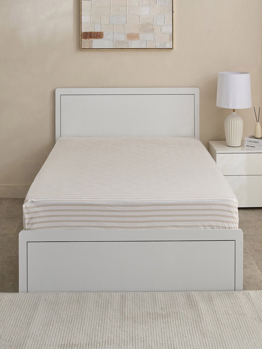 Albania Leafaura Cotton Olympic Queen Fitted Sheet - 160x200+25 cm