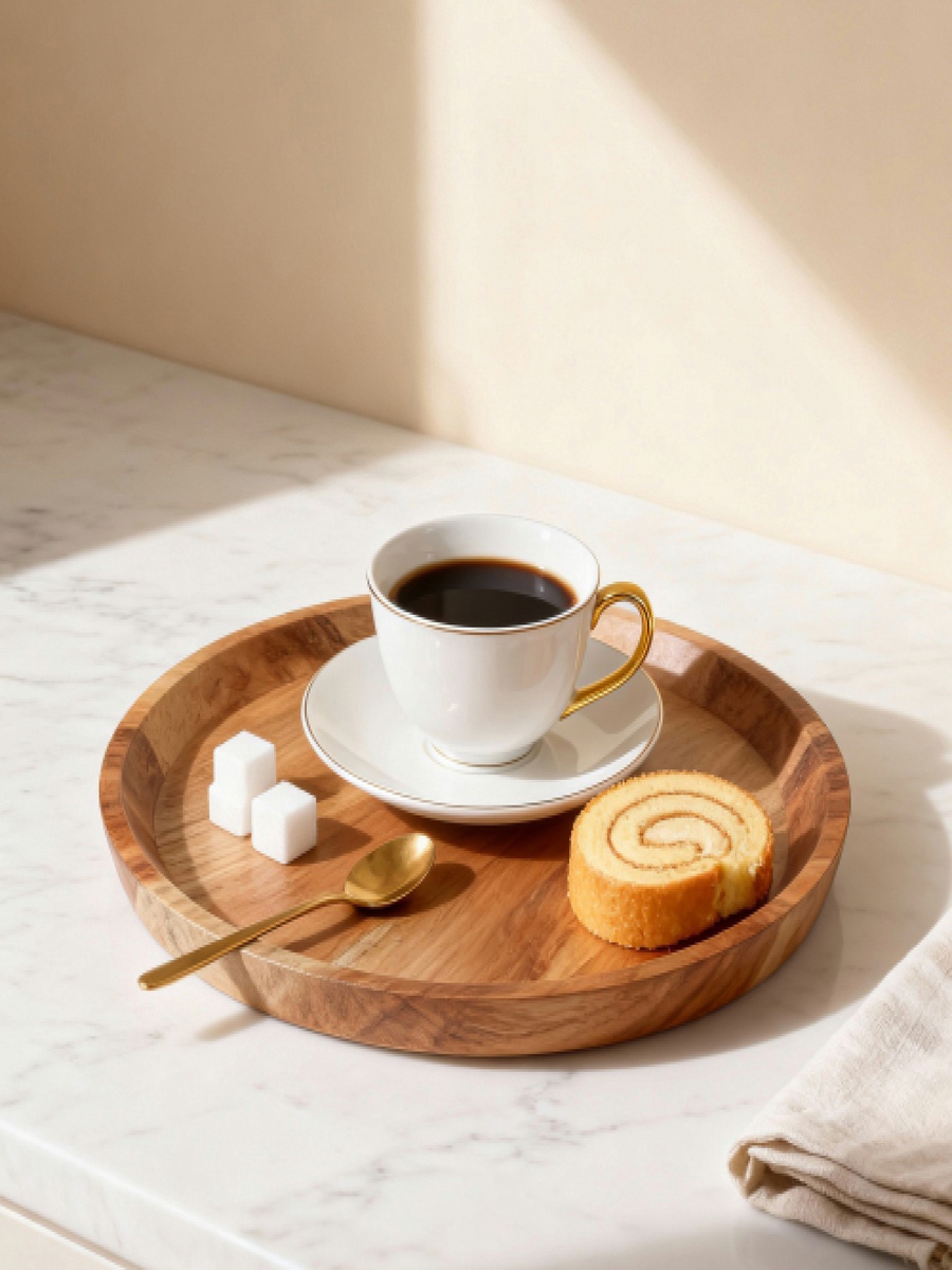 Albero Round Tapered Tray - 30.5x30.5x2.5 cm