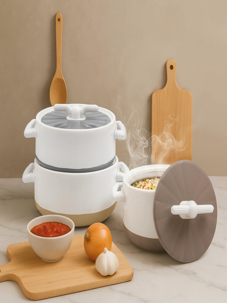 Atlanta 3-Piece Double Wall Hot Pot Casserole Set