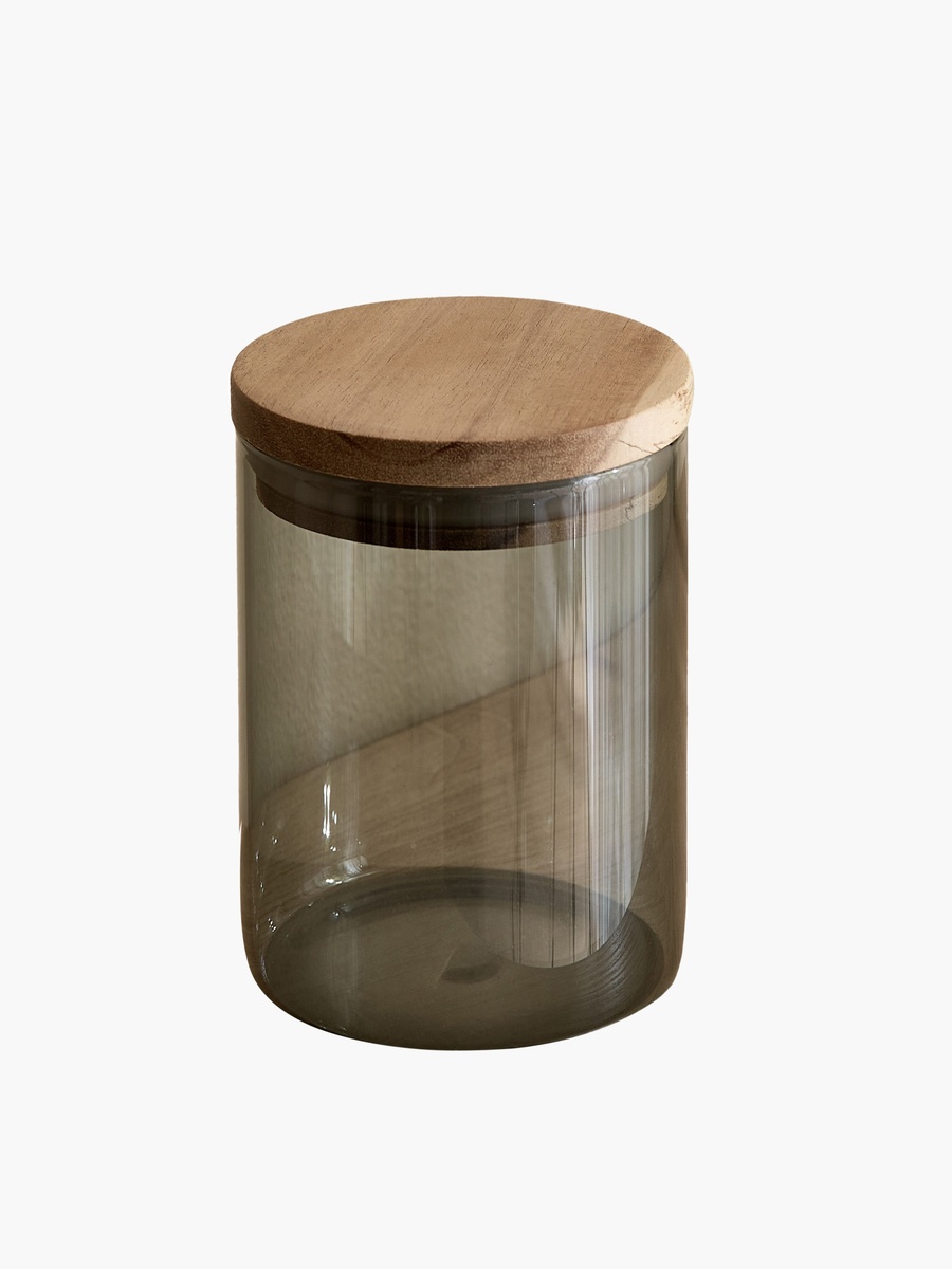 Zen Borosilicate Glass Round Food Storage Jar - 10x10 cm
