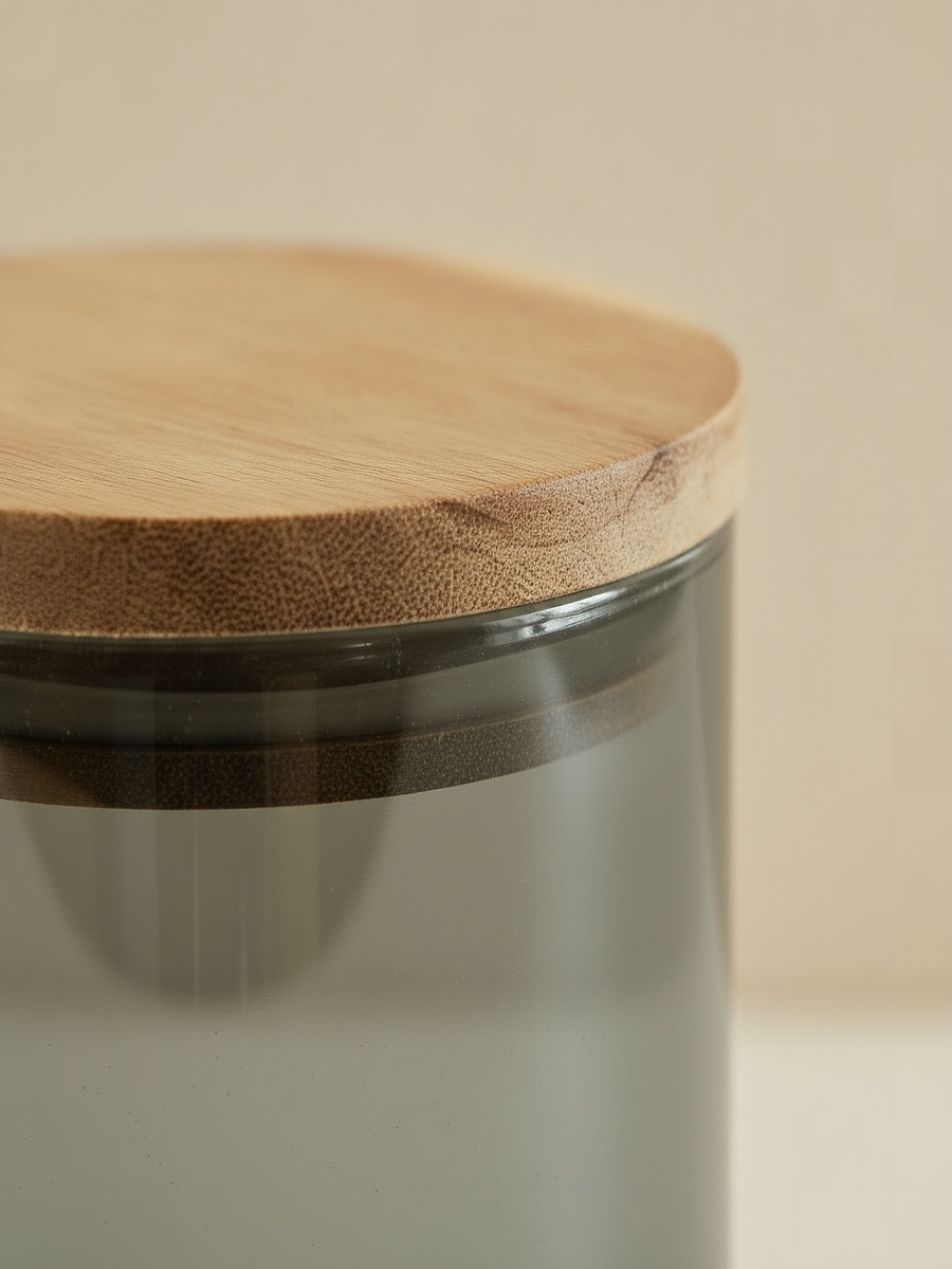 Zen Borosilicate Glass Round Food Storage Jar - 10x10 cm