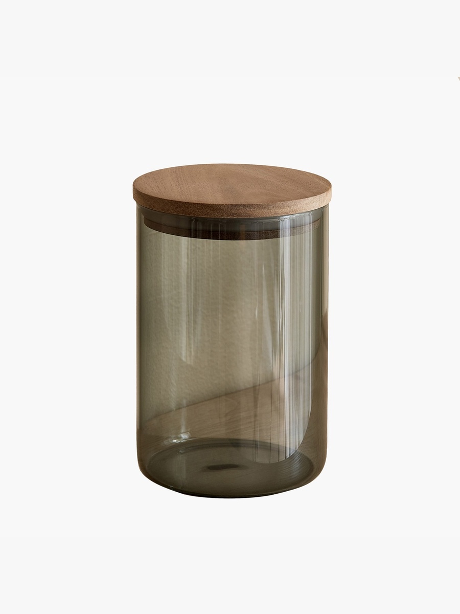 Zen Borosilicate Glass Round Food Storage Jar - 15x10 cm