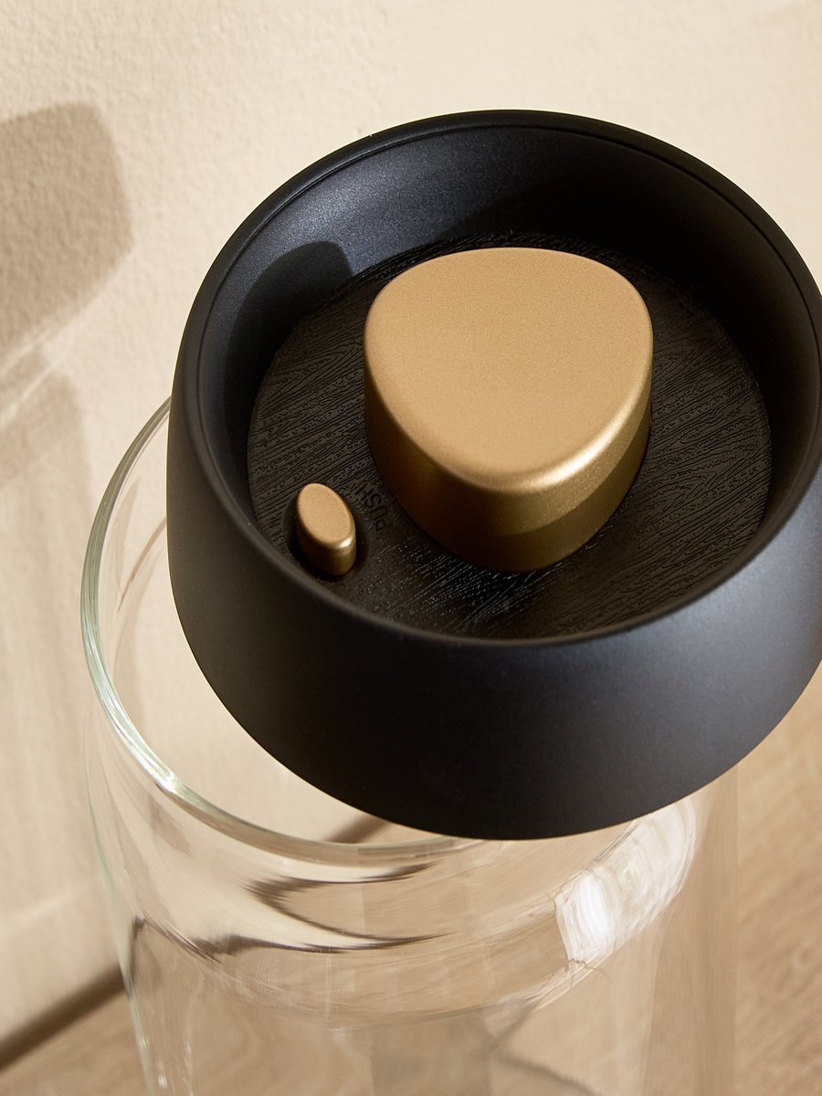 Zen Borosilicate Glass Round Food Storage Jar - 20x10 cm