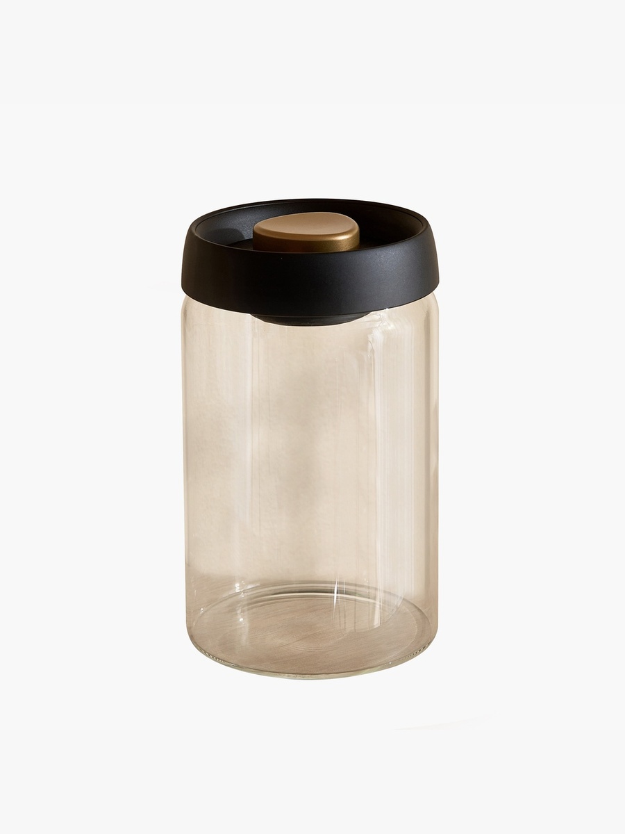 Zen Borosilicate Glass Round Food Storage Jar - 20x10 cm