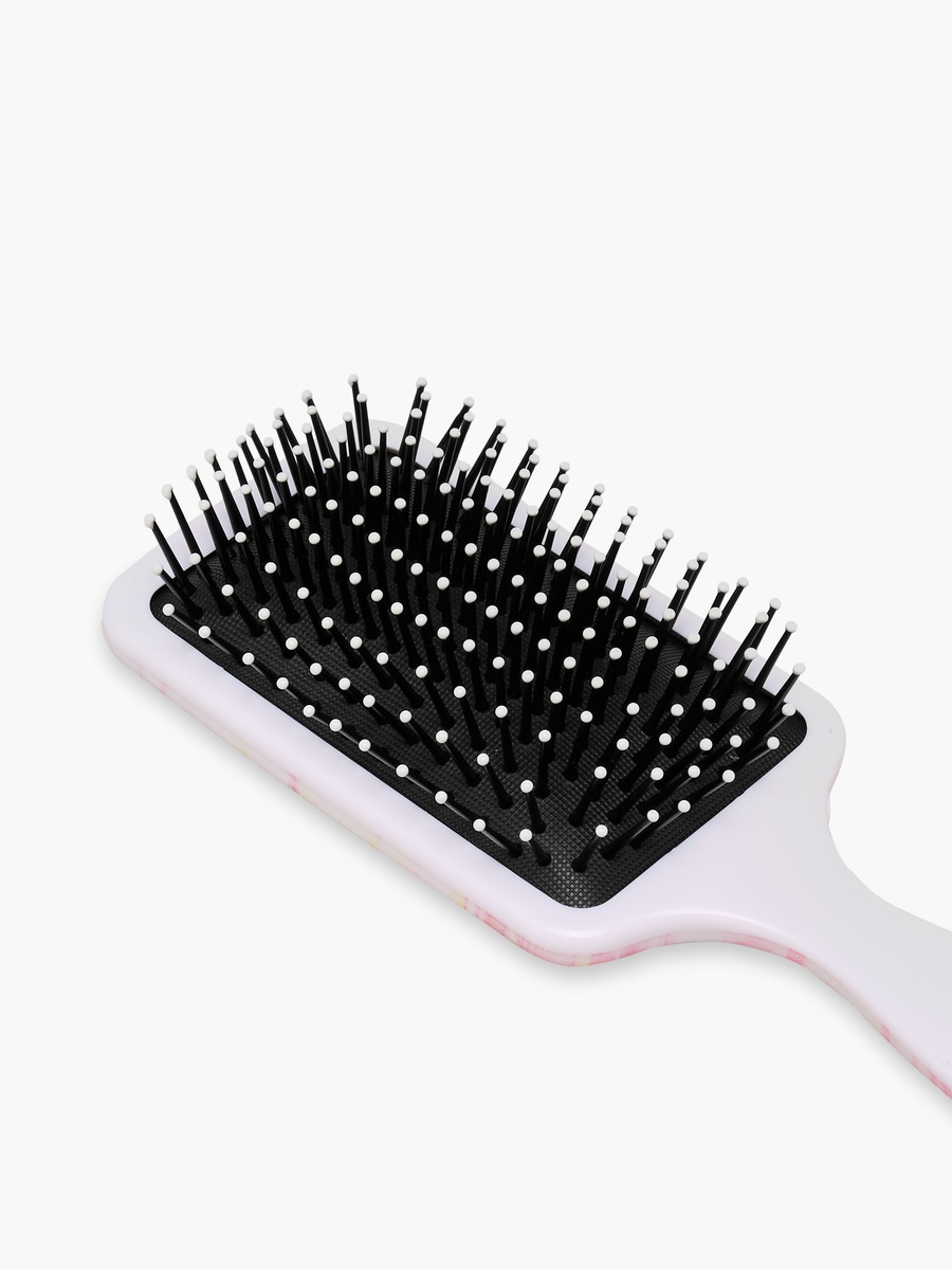 Paddle Hair Brush with Marble Print
