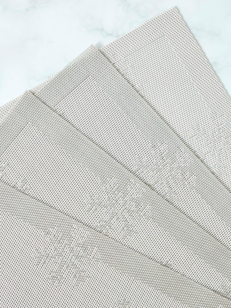 Snowflake Textured 4-Piece Placemat Set