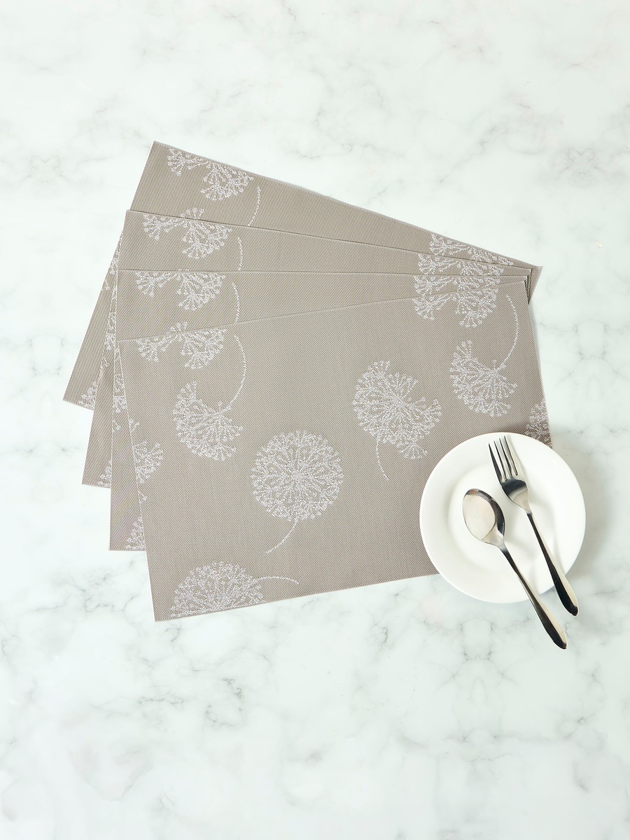 Dandelion Textured 4-Piece Placemat Set