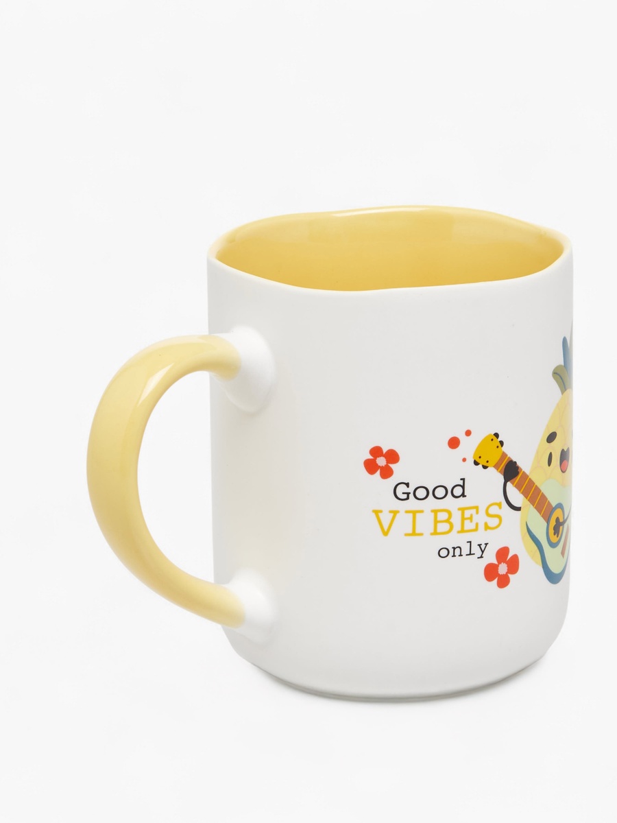 Pineapple Print New Bone China Mug with Handle - 380 ml