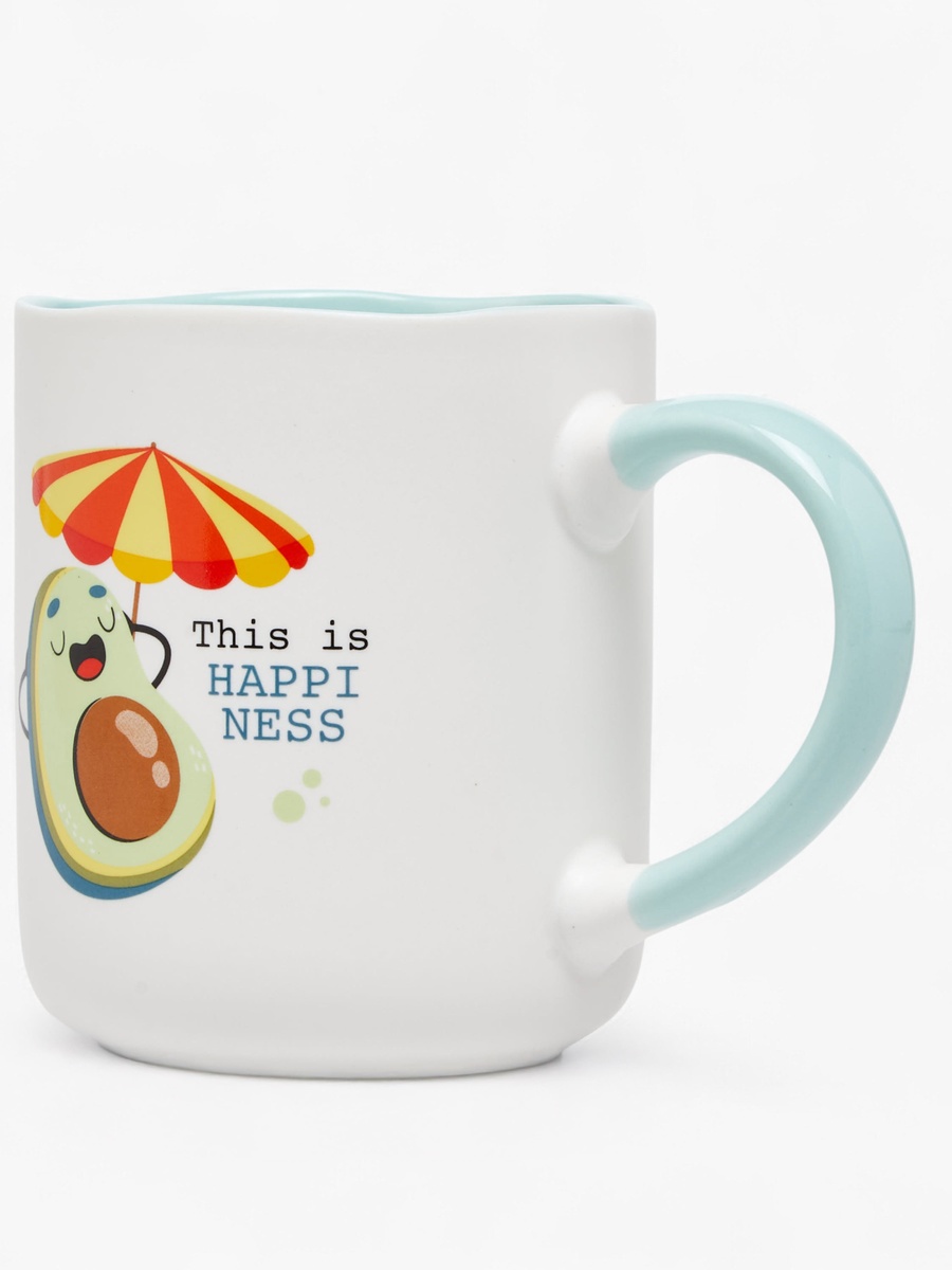 Avocado Print New Bone China Mug with Handle - 380 ml