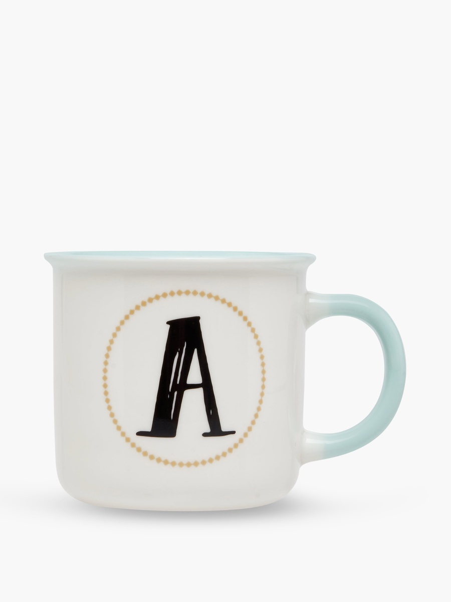 Initial A Print New Bone China Mug with Handle - 335 ml