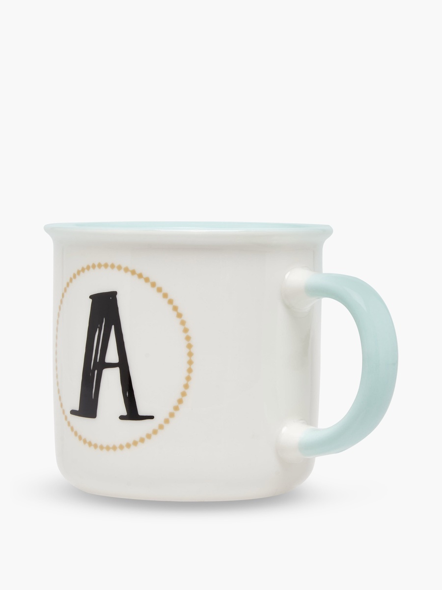 Initial A Print New Bone China Mug with Handle - 335 ml