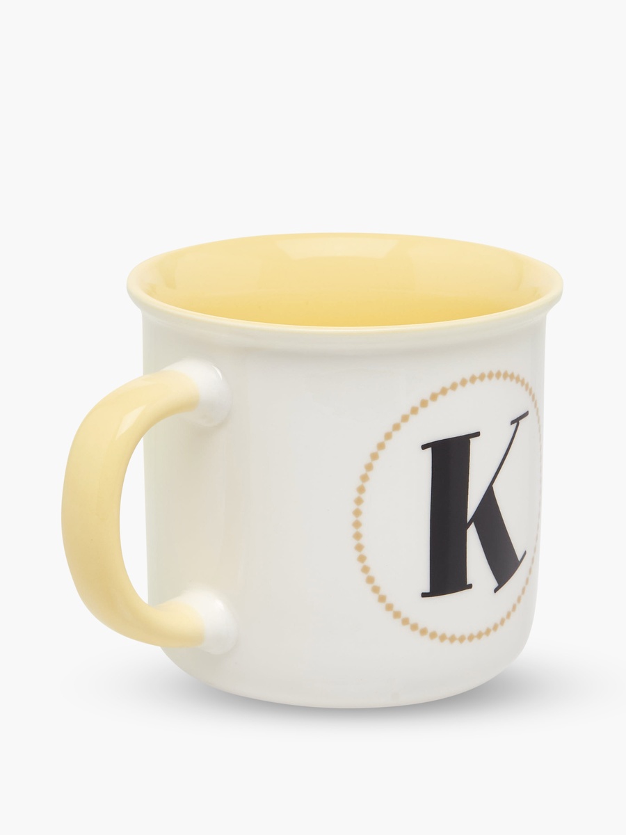 Initial K Print New Bone China Mug with Handle - 335 ml
